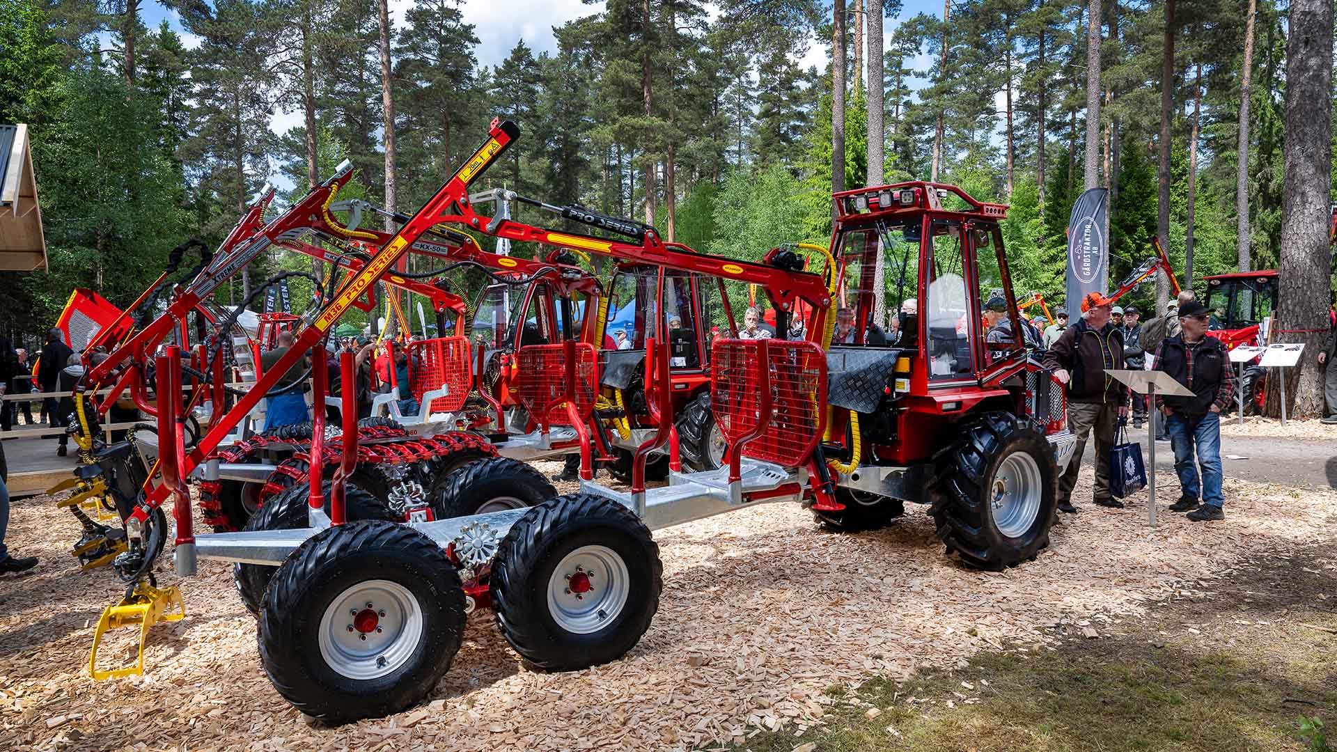Kranman's updated range of mini forwarders premiered at Elmia Wood