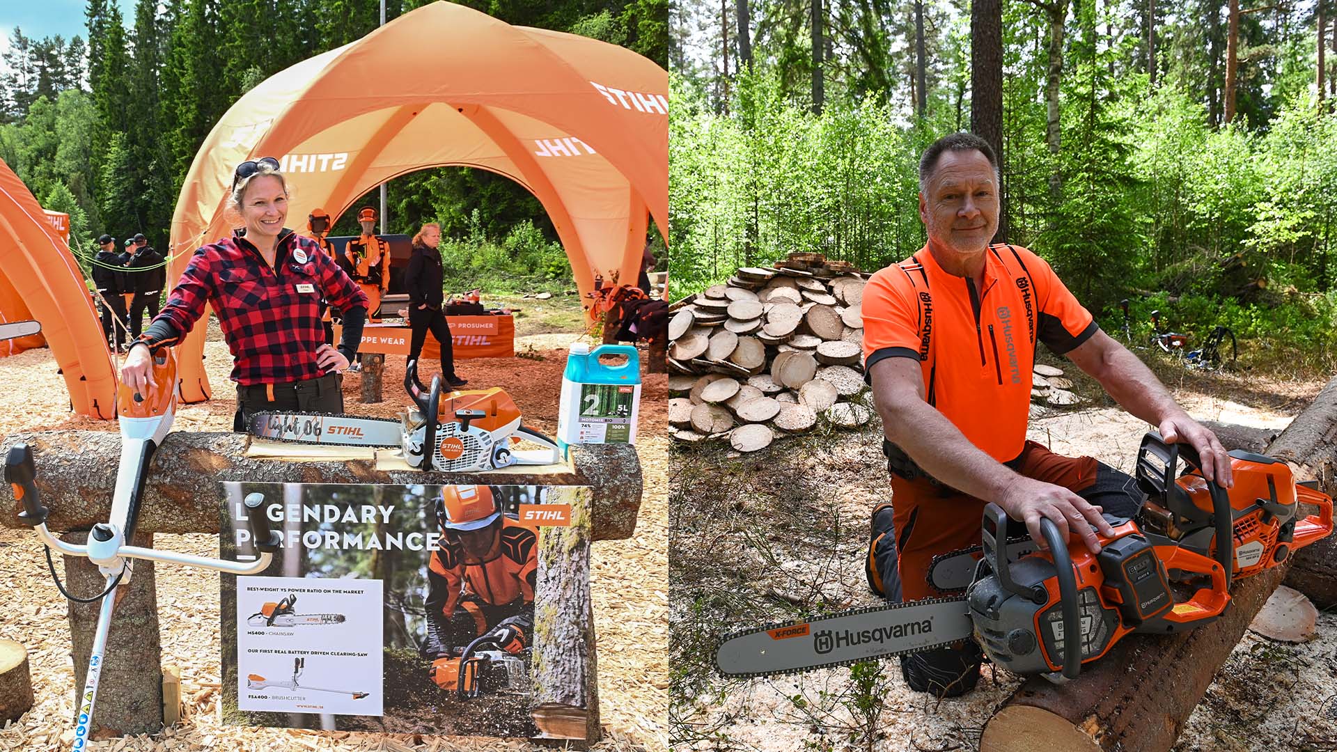 Efficient power in focus for both Husqvarna and Stihl